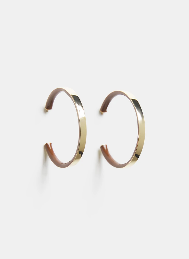 Resin Hoop Earrings