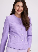 Tweed Button-Down Jacket