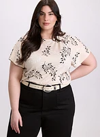 Floral Drop Shoulder Top
