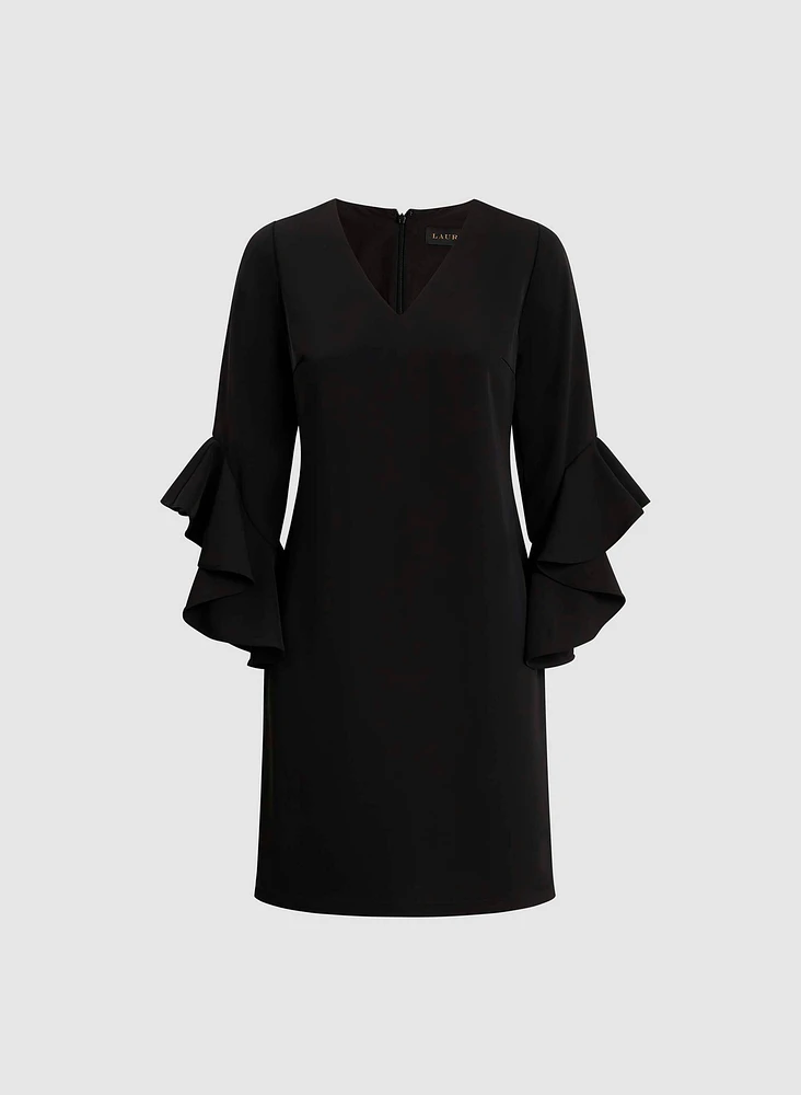 Ruffle Sleeve Dress