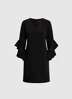 Ruffle Sleeve Dress