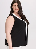 Contrast Trim Top