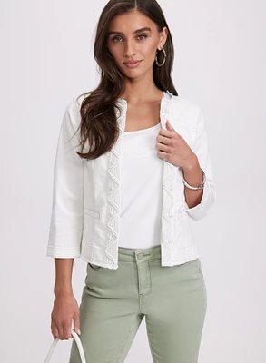 Braided Trim Denim Jacket