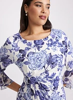 Floral Wrap Dress