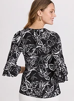 Floral Tiered Sleeve Top