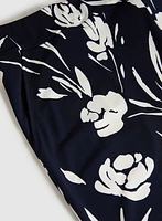 Wide-Leg Floral Print Pants