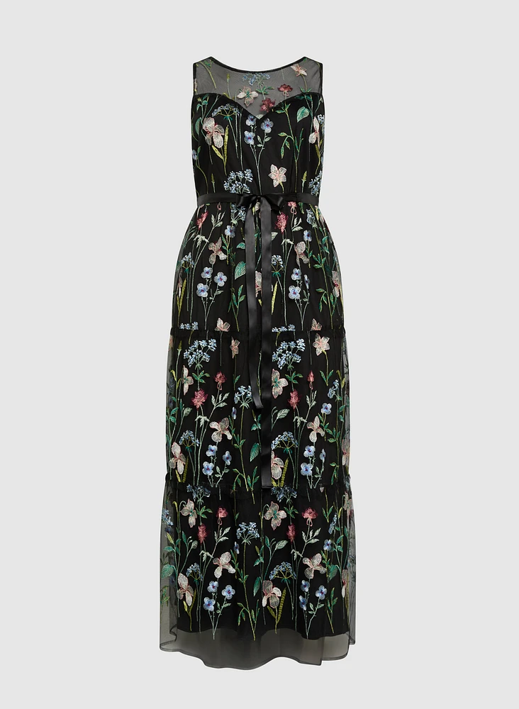 Floral Embroidered Dress