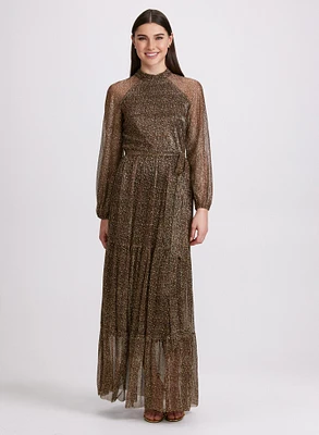 Lurex Maxi Dress