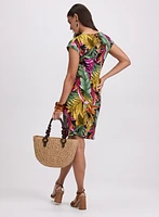 Tropical Tie-Waist Dress