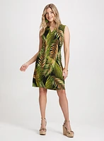 Palm Print Dress