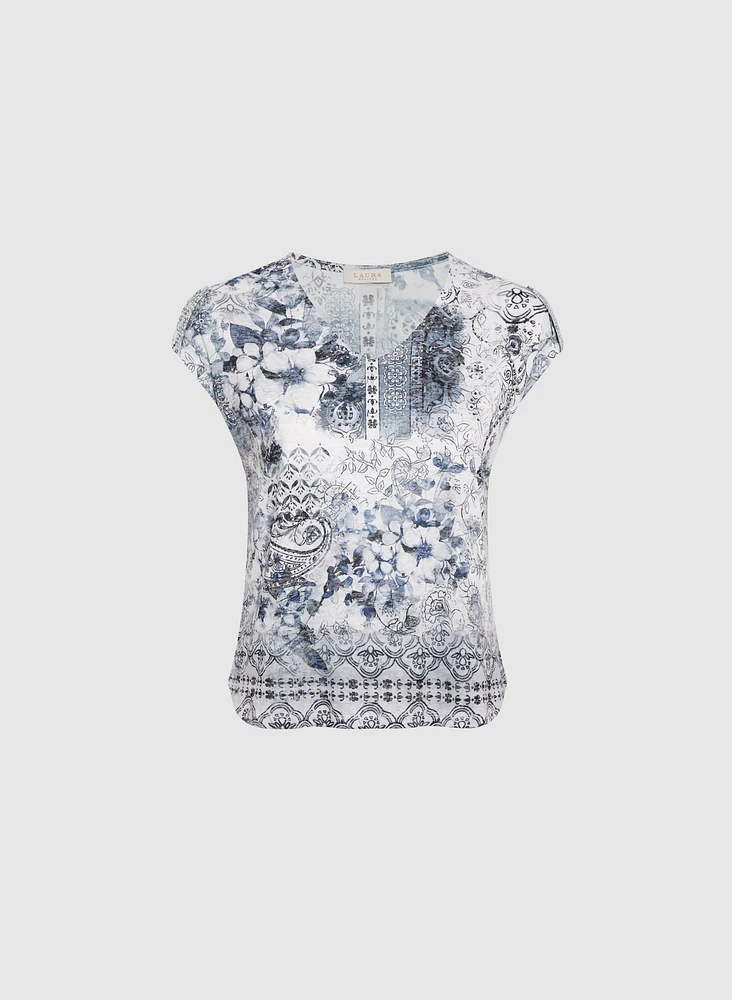 Mixed Print T-Shirt