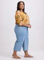 Cropped Wide-Leg Jeans