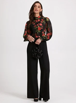 Floral Illusion Jumpsuit