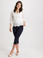 Pull-On Bengaline Capris