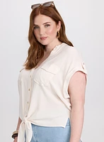 Front Tie Blouse