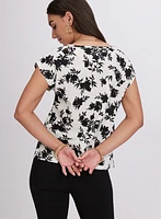 Floral Bubble Knit Top