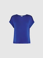 Satin Drop Shoulder Top