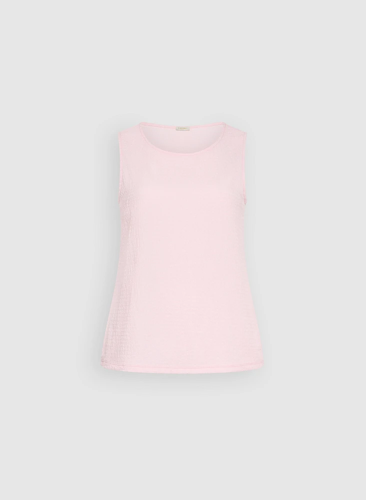 Sleeveless Textured Top