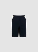 Side Tab Detail Pull-On Shorts