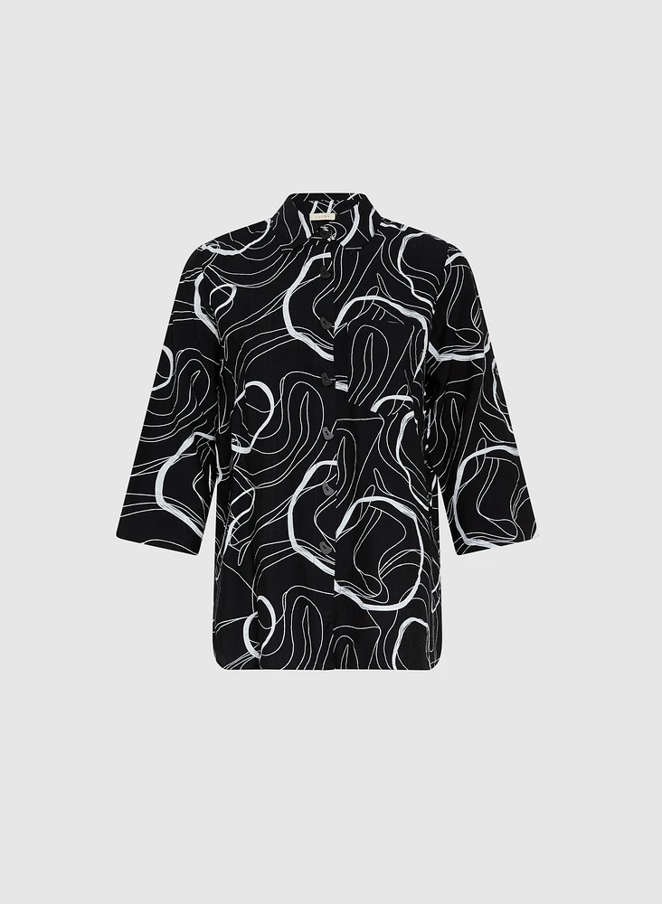 Swirl Print Blouse