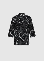 Swirl Print Blouse