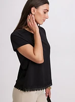 Crochet Trim T-Shirt