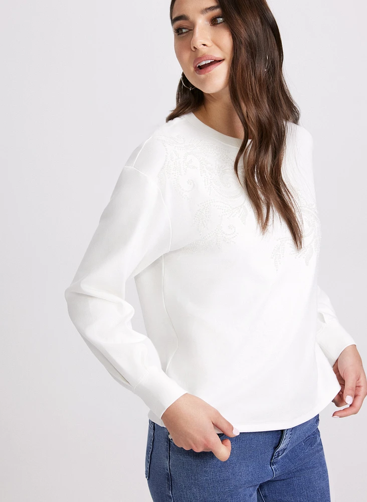Paisley Appliqué Top