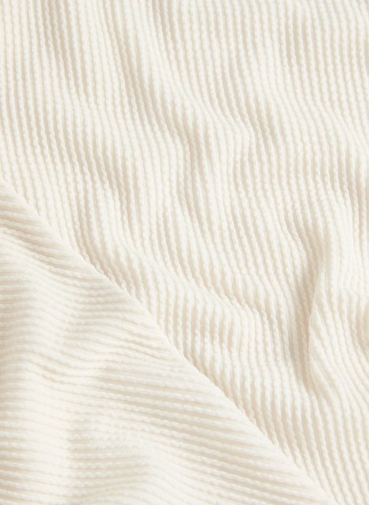 Knotted Cap-Sleeve Top