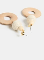 Tiered Wood Earrings