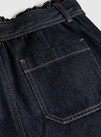 Wide-Leg Jean Shorts