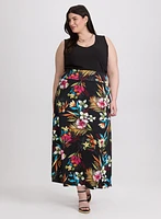 Floral Jersey Skirt