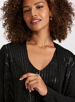 Long Sleeve Sequin Cardigan