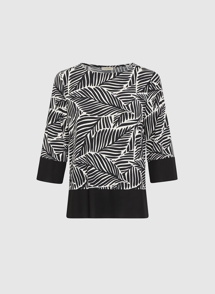Leaf Print Top