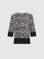 Leaf Print Top