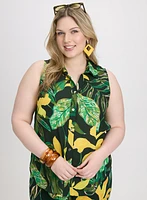 Palm Print Blouse
