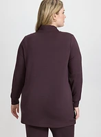 Zip-Up Long Sleeve Top