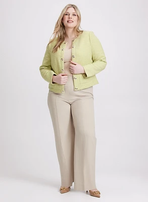 Tweed Jacket & Olivia Wide-Leg Pants