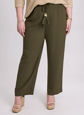 Olivia Crinkled Wide-Leg Pants