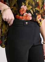 Studded Cotton-Blend Capris