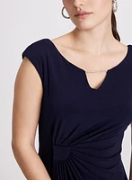 Draped Crystal Bar Dress