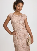 Tulle Sequined Floral Dress