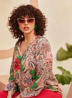 Melanie Lyne - Mixed Print Blouse