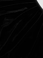 Mesh Bell Sleeve Velvet Dress