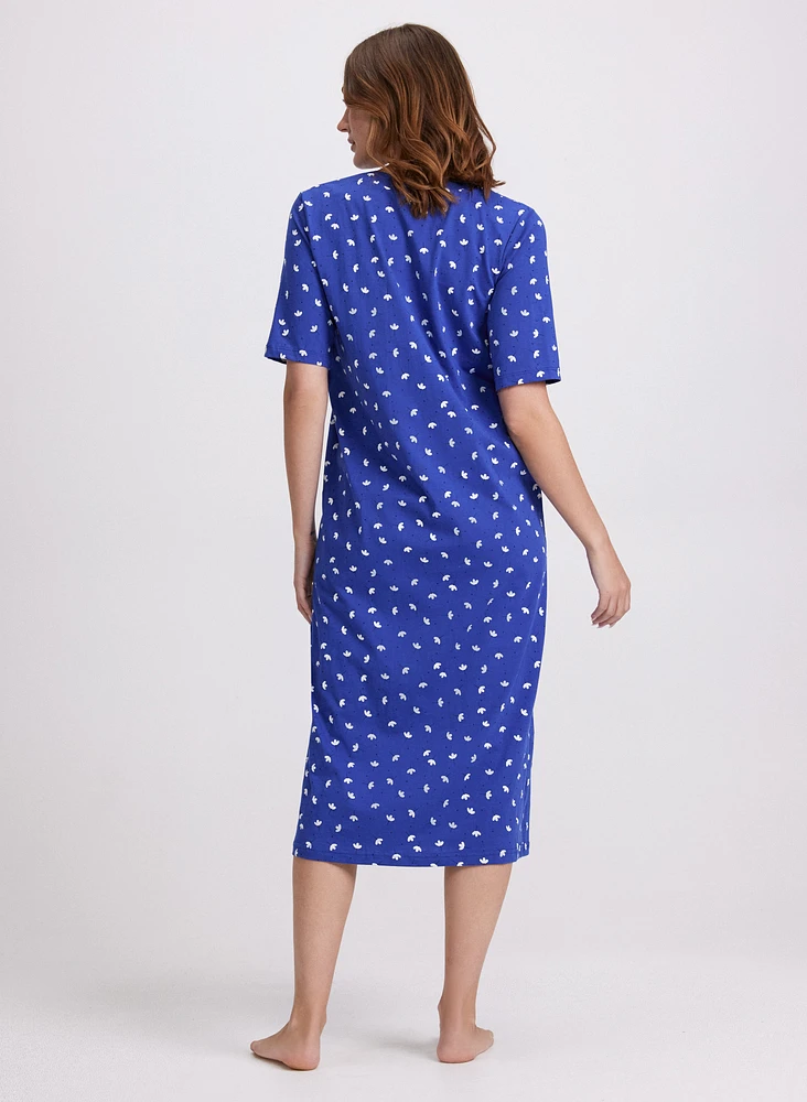 Robe de nuit florale