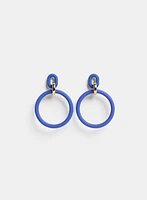 Rubber Hoop Earrings
