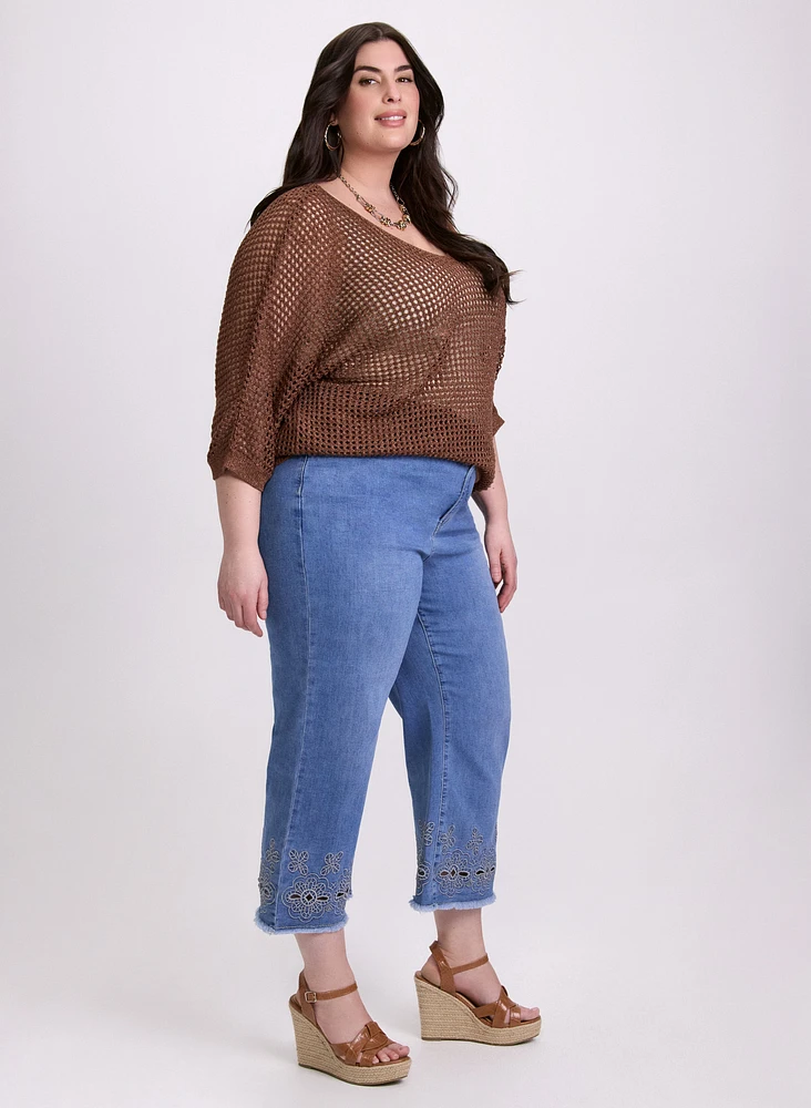 Embroidered Detail Jeans