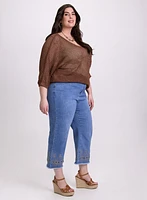 Embroidered Detail Jeans