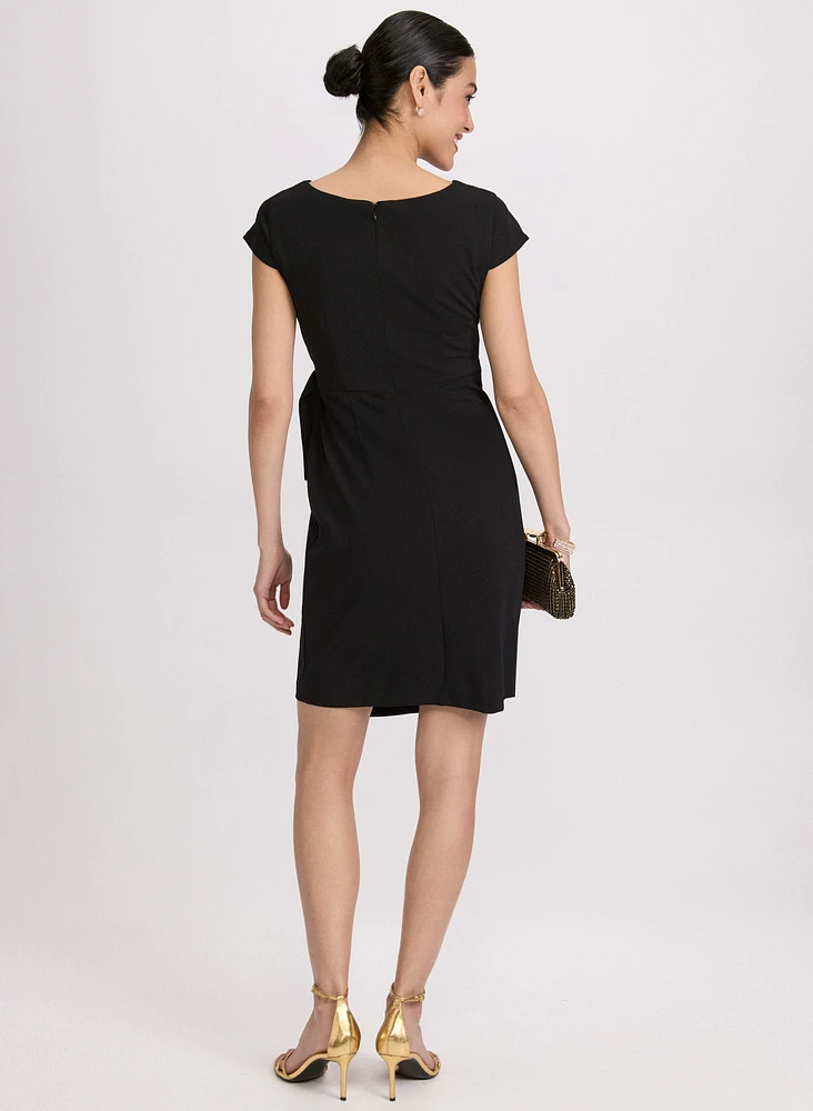 V-Neck Sheath Dress