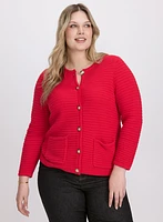 Cardigan en tricot texturé