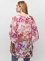 Flared Sleeve Floral Blouse